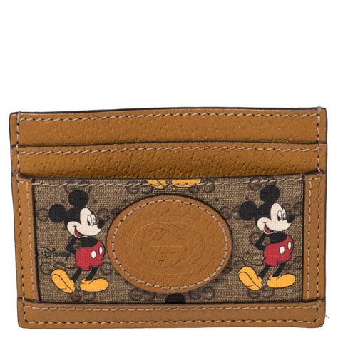 disney gucci card case|Gucci mickey mouse wallet.